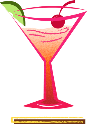 Illustration Of A Cuban Daquirí - Martini Glass, HD Png Download PNG image with transparent background