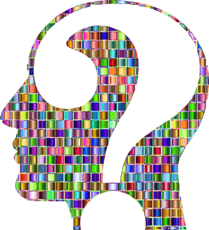 Area,tartan,line - Transparent Rainbow Question Mark, HD Png Download PNG image with transparent background