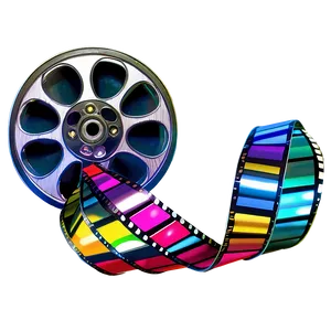 Colorful Movie Reel Graphic Png 76 PNG Image