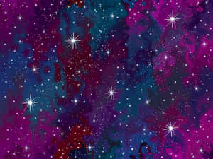 Colorful Nebula Stars Pattern PNG image with transparent background
