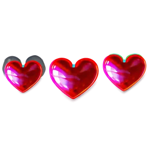 Colorful Neon Heart Png Akb PNG Image