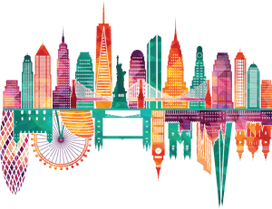 New York City Skyline Png, Transparent Png PNG image with transparent background