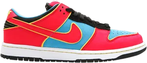 Colorful Nike Air Force1 Sneaker PNG Image