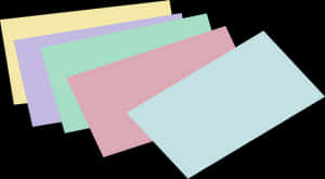 Colorful Office Paper Sheets PNG image with transparent background