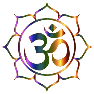 Colorful Om Symbol Artwork PNG Image