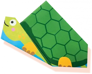 Colorful Origami Turtle PNG Image