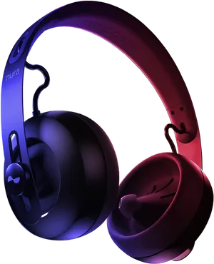 Colorful Over Ear Headphones PNG Image