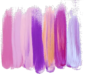 Colorful Paint Brush Strokes PNG Image