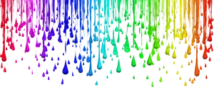 Colorful Paint Drips Background PNG Image