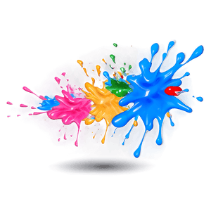 Colorful Paint Splash PNG wkm PNG