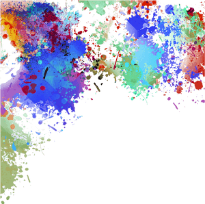 Ftestickers Watercolors Paint Splattereffect Border - Paint Splatter Border Png, Transparent Png PNG