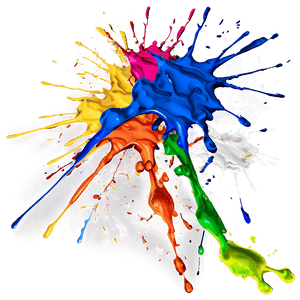 Colorful Paint Splatter PNG 05042024 PNG