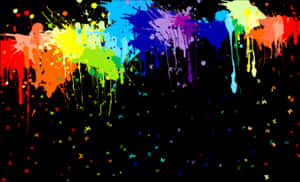 Colorful Paint Splatteron Black Background.jpg PNG image with transparent background