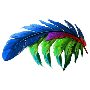 Colorful Parrot Feather PNG abv61 PNG image with transparent background