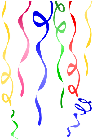 Cintas, Serpentinas, De Color, Decorar, Celebración - Hanging Ribbon Png, Transparent Png PNG with transparent background