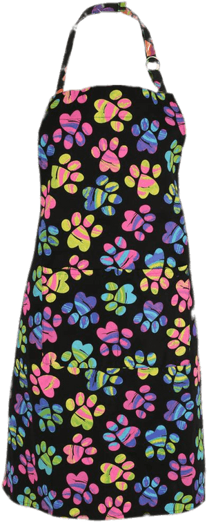 Apron With Printed Paws - Paw Print Apron, HD Png Download PNG with transparent background