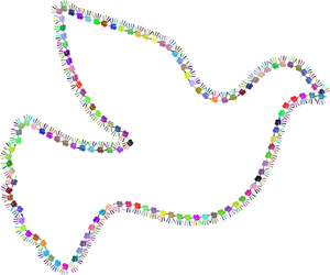 Colorful Peace Symbol Artwork PNG Image