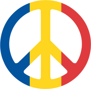 Colorful Peace Symbol PNG Image