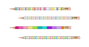 Colorful Pencils Black Background PNG Image