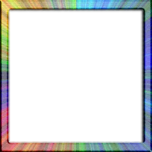 Colorful Pixelated Square Border PNG Image