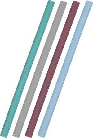 Colorful Plastic Straws PNG Image