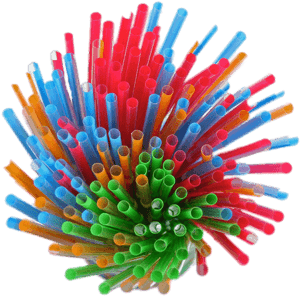 Bunch Of Coloured Straws Top View - Straws Top View Png, Transparent Png PNG