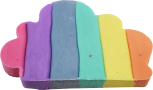 Colorful Play Dough Stack PNG Image