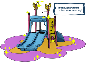 Playground Rubber That Lasts For The Life Of The Playground - Cartoon, HD Png Download PNG