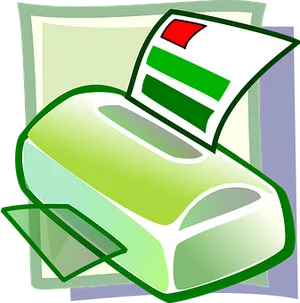 Colorful Printer Clipart PNG Image