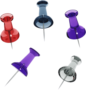 Purple Push Pin Png - Transparent Png Pin Color, Png Download PNG
