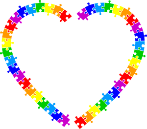 Jigsaw, Puzzle, Pieces, Abstract, Art, Colorful - Puzzle Piece Heart Svg, HD Png Download PNG