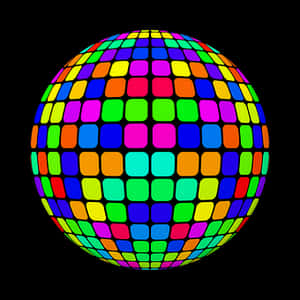 Colorful Puzzle Sphere PNG image with transparent background