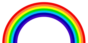 Colorful Rainbow Illustration PNG Image
