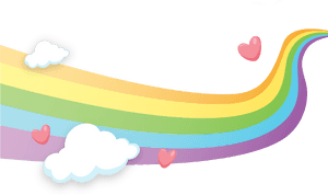 Rainbow Love Raster Computing Graphics Cloud Clipart - Nubes Y Arcoiris Png, Transparent Png PNG image with transparent background