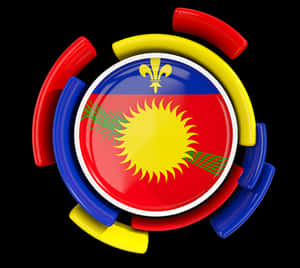 Round Flag With Pattern - Round Flag With Pattern Illustration Of Flag, HD Png Download PNG image with transparent background