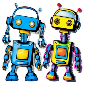 Colorful Robot Clipart Png Uib35 PNG Image