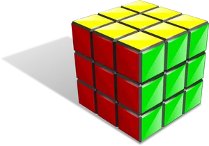 Colorful Rubiks Cube Illustration PNG Image