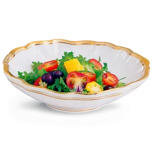 Colorful Salad Plate Png Ooy13 PNG Image