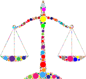Colorful Scalesof Justice PNG