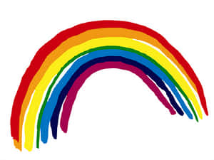 Colorful Simple Rainbow Illustration PNG image with transparent background