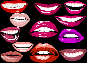 Colorful Smiles Collage PNG with transparent background