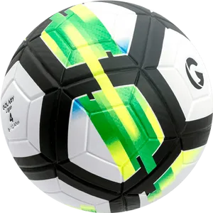 Colorful Soccer Ball Design PNG Image