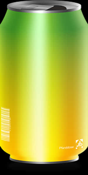 Colorful Soda Can Gradient Design PNG image with transparent background