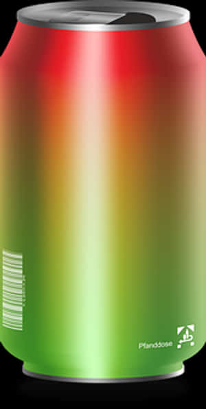 Colorful Soda Can Gradient PNG image with transparent background