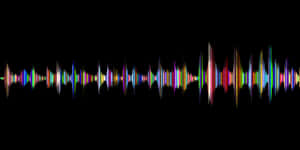 Colorful Soundwave Spectrum Visualization PNG with transparent background
