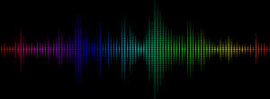 Colorful Soundwave Visualization PNG