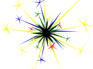 Colorful Sparkle Explosion PNG Image