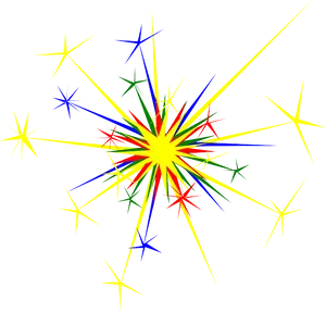 Colorful Sparkle Explosion PNG Image