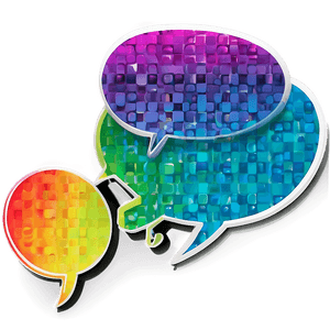 "Colorful Speech Bubble PNG Collection" 10 PNG