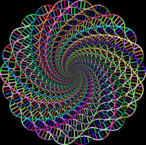 Colorful Spiral Abstract PNG